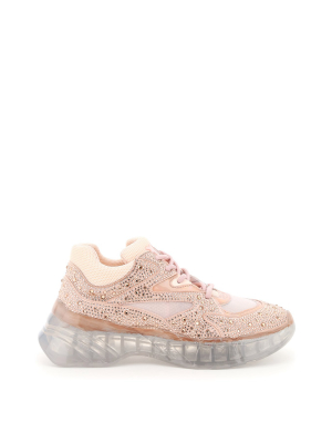 Pinko Oversized Crystal Embellished Sneakers