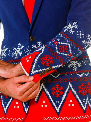 The Nordic Gentleman | Navy Fair Isle Ugly Christmas Suit