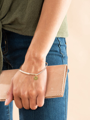 Silver Bashful & Dune Square Bangle