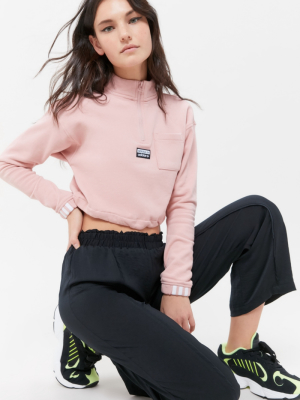 Adidas Cropped Quarter-zip Sweatshirt