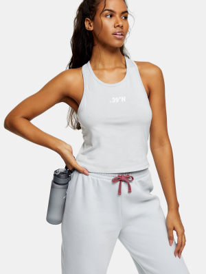 Topshop Active Ice Blue Sports Tank Top