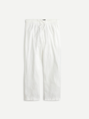 Drapey Crinkle-cotton Beach Pant