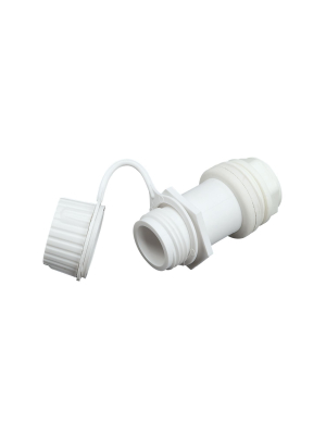 Threaded Drain Plug Assembly With Plastic Tethered Cap