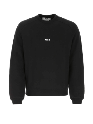 Msgm Logo Print Crewneck Sweatshirt