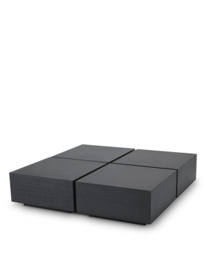 Eichholtz Puro Coffee Table - Set Of 4 - Black