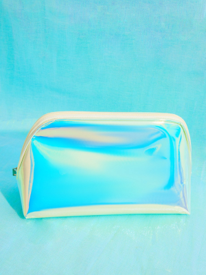 Holographic Oval Makeup Bag