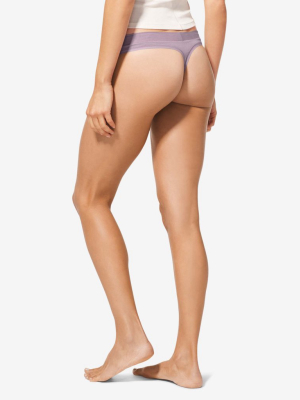 Women's Second Skin Thong, Solid