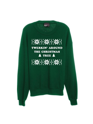 Twerkin' Around The Christmas Tree [unisex Crewneck Sweatshirt]