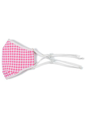 Pink Gingham Mask