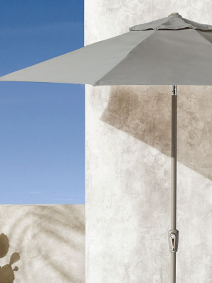 Shadow Round Grey Umbrella Shade With Pole