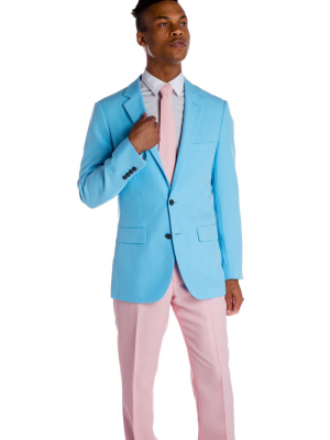 The Delicate Kentuckian | Blue And Pink Derby Suit