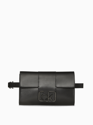 Coated Ck Buckle Belt Bag