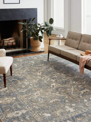 Chris Loves Julia X Loloi Rosemarie Rug - Sand/lagoon