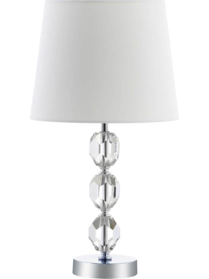 Brennan Table Lamp Clear/chrome