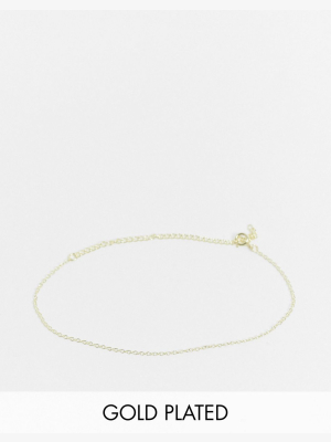 Kingsley Ryan Chain Bracelet In Sterling Silver Gold Plate