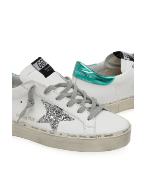 Hi Star Glitter-detail Leather Sneakers