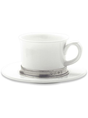 Convivio Cappuccino/tea Cup With Saucer - Set Of 2