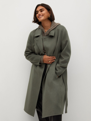 Double-breasted Wool Coat