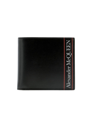 Alexander Mcqueen Logo Print Bi-fold Wallet