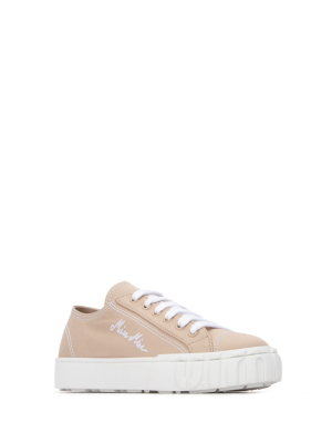 Miu Miu Logo Embroidered Sneakers