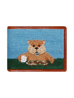 Gopher Golf Needlepoint Wallet