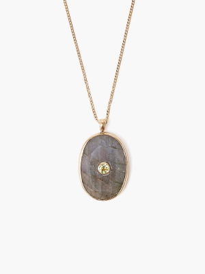 14k Labradorite Seed Necklace