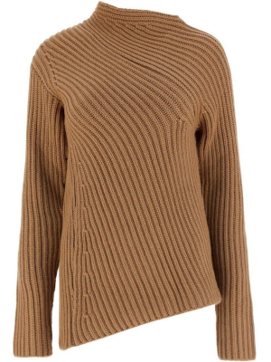 Jil Sander Asymmetric Rib Knit Jumper