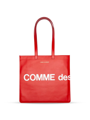 Comme Des Garcons Sa9001hl Huge Logo Tote Bag - Red