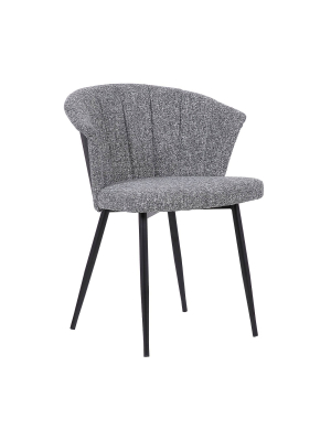 Orchid Contemporary Dining Chair Black/gray - Armen Living