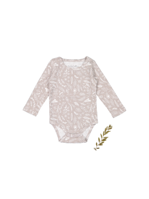 The Signature Print Long Sleeve Onesie