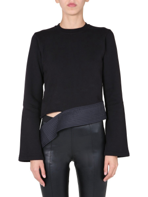 Rick Owens Drkshdw Asymmetric Cut Out Top