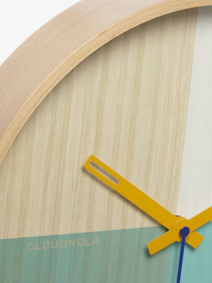Flor Turquoise Wall Clock