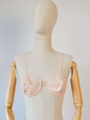 1950s Vintage Wired Baby Pink Bra From The French Brand Coramy- Size 70b