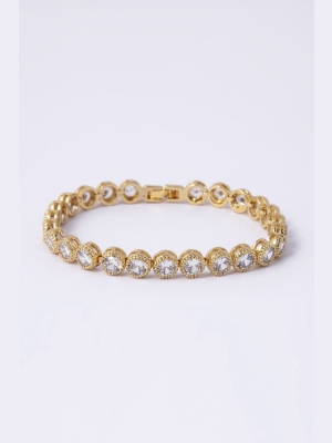 Danna Gold Tennis Bracelet