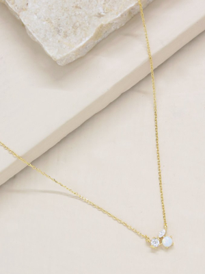 Baby Opal 18k Gold Plated Necklace