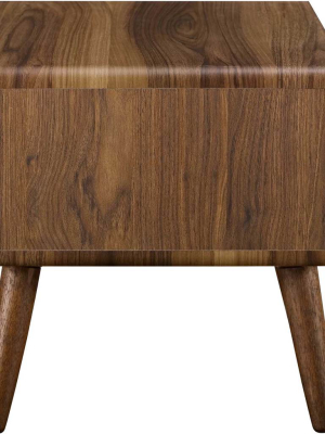 Tiffin Nightstand Walnut/white