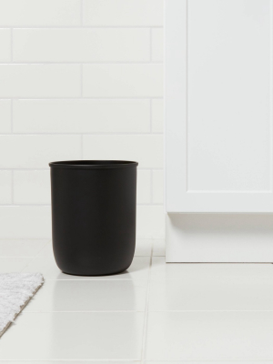 Solid Bathroom Wastebasket Black - Project 62™