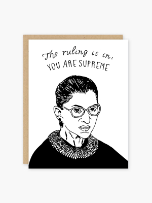 You Are Supreme Ruth Card - Po1