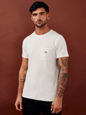 Selected Homme White Pocket T-shirt