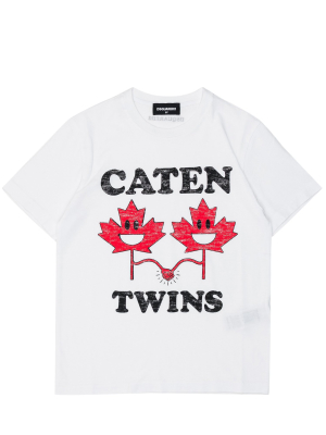Dsquared2 Kids Caten Twins Printed T-shirt