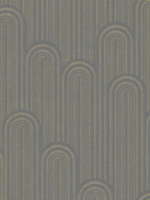 Speakeasy Wallpaper In Greys And Metallic From The Deco Collection By Antonina Vella For York Wallcoverings