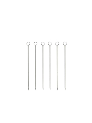 Stainless Steel Cocktail Picks, Set Of 6