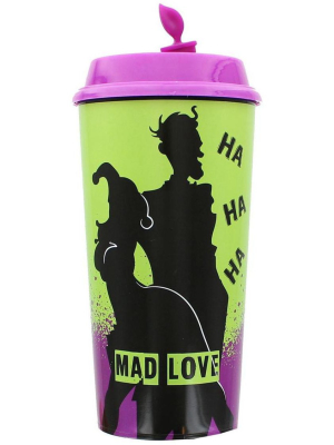 Nerd Block Dc Comics Mad Love Harley Queen And Joker Travel Cup