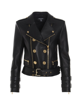 Balmain Double Breasted Biker Jacket