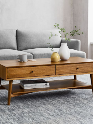 Mid-century Storage Coffee Table - Acorn