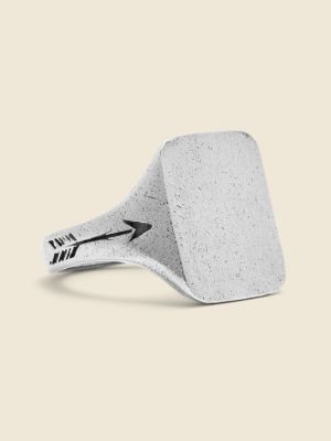 The Rectangle Signet Ring - Silver