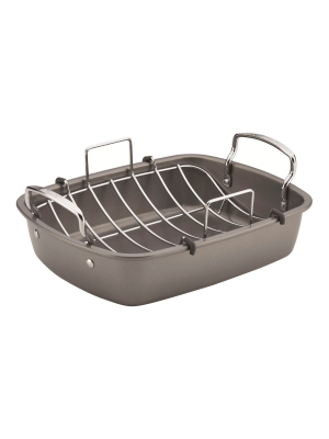 Circulon Innovatum 17" X 13" Nonstick Roaster With Steel Rack