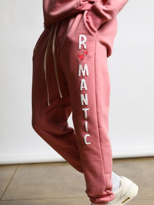 Sweatpants Romantic Vertical Print