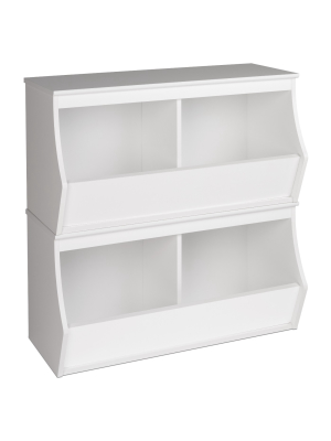 Fremont Entryway Storage Cubbie - 4 Bin - White - Prepac