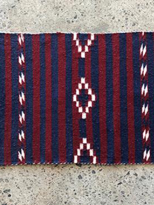 Navy Woven Rug - Navajo